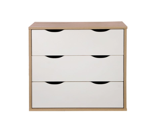 Atrix 3 Piece Bedroom Set 3 Drawer-White