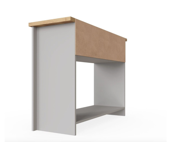 Lincoln 2 Drawer Console Table- Light Grey