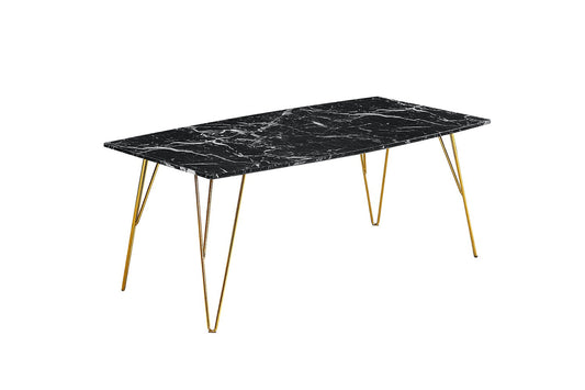 Fairfax Coffee Table Black Marble
