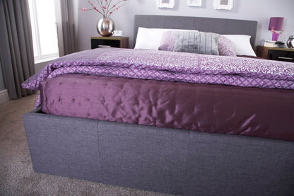 Axn King Ottoman-Grey Fabric Bed