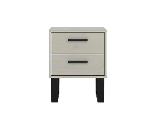 Telv 2 Drawer Bedside Cabinet