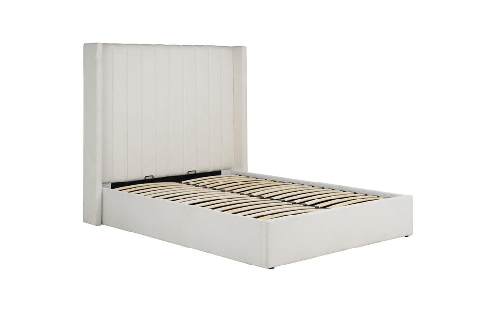 Maisey Double Ottoman Bed - Cream