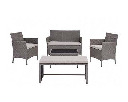 Maya Grey 5PC Set w/ Bench & Cover
