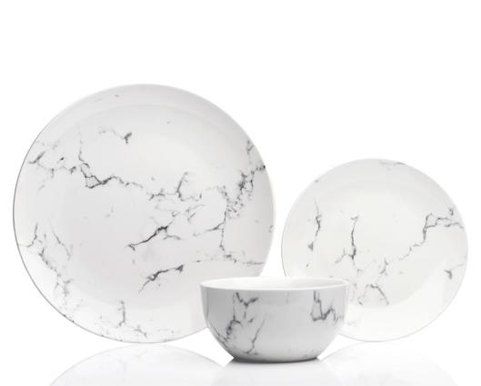 12pc Marble Dinner Set