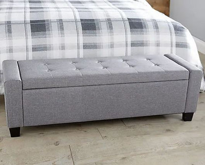 Vanessa Ottoman Bench-Grey