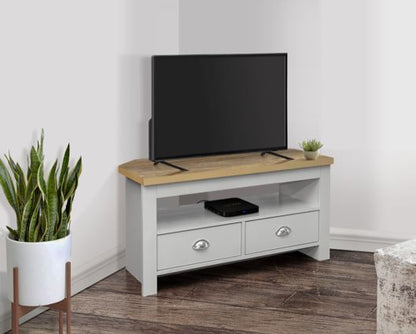 Highgate Corner TV Unit - Grey