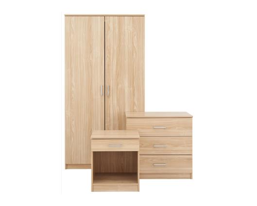 Princeton 3 Piece Bedroom Set-Oak