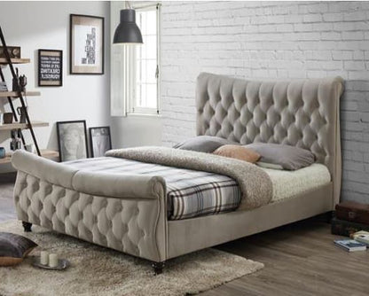 Copenhagen King Bed - Cream