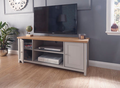 Lachlan Large TV Unit-Grey