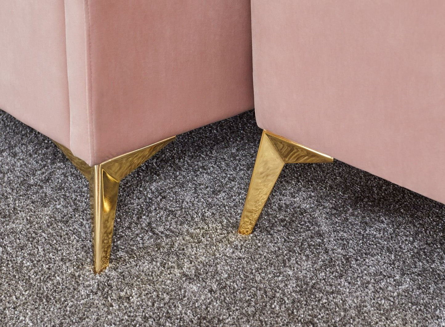 Phoebe Ottoman Storage Bench-Pink