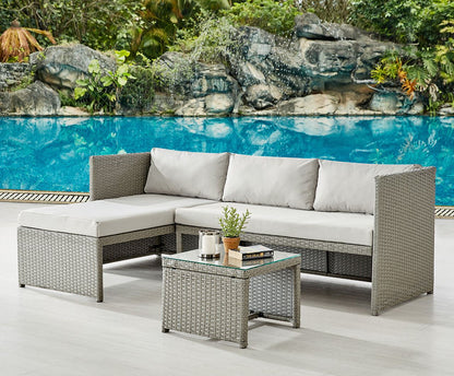 Havana Grey 3PC Sofa Set
