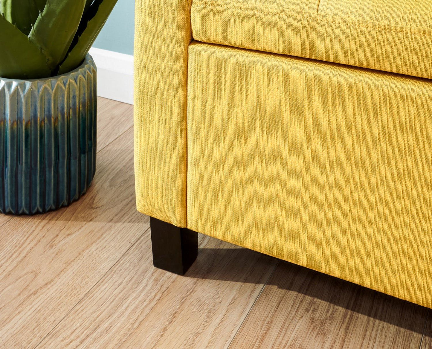 Vanessa Ottoman Bench-Mustard