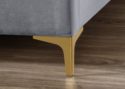 Clover King Bed - Grey