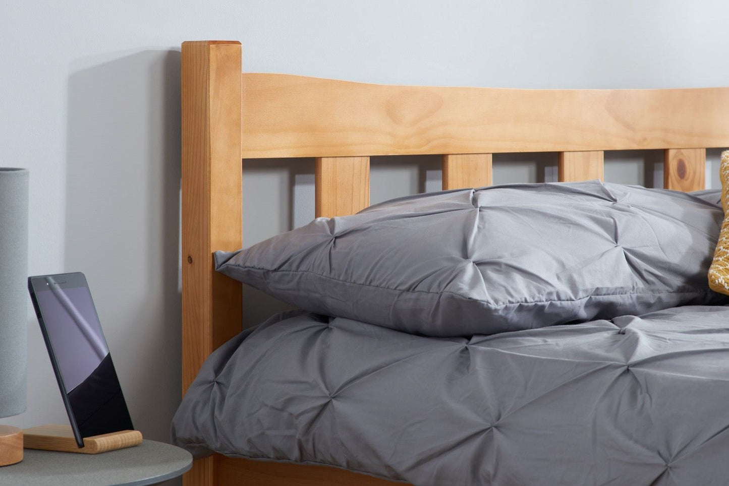 Miami Double Bed - Pine