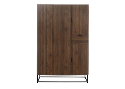 Hermione 4 Door Wardrobe - Walnut