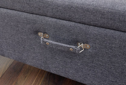 Maisie Large Storage Ottoman-Charcoal