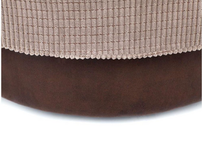 Dulcie Swivel Chair - Brown & Beige