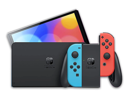 Nintendo Switch OLED Neon Red/Blue Console