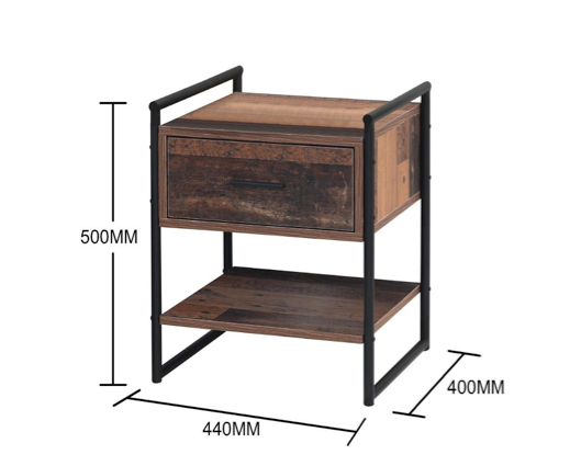 Burr 3 Piece Bedroom Set 4 Drawers