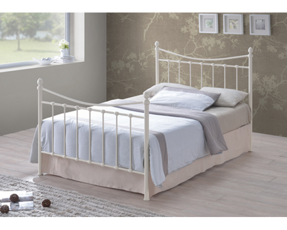 Amber King Bed Frame-Ivory
