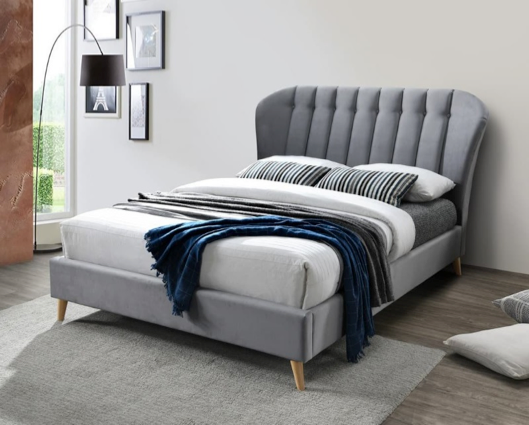 Eleanor King Bed - Grey