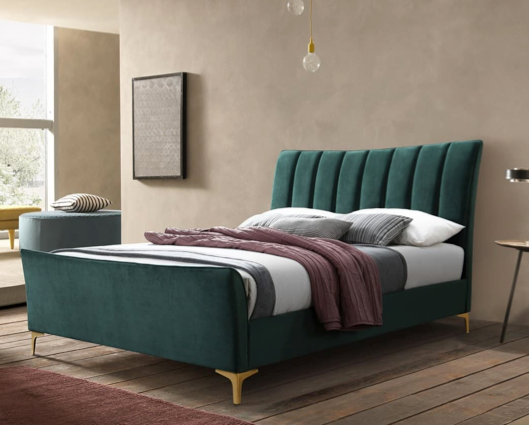 Cora King Bed - Green