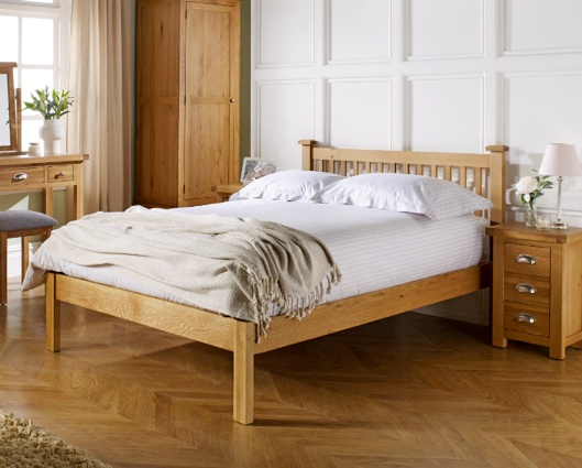 Woburn Double Bed - Oak