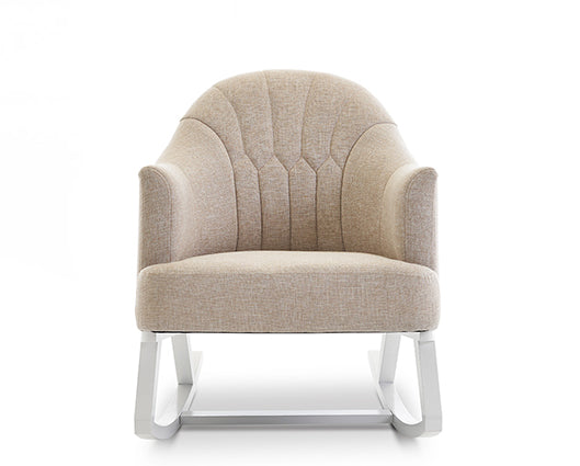 Olivia Round Back Rocking Chair - Oatmeal