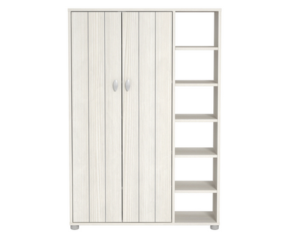 Bryn Tall Shoe Cabinet- White