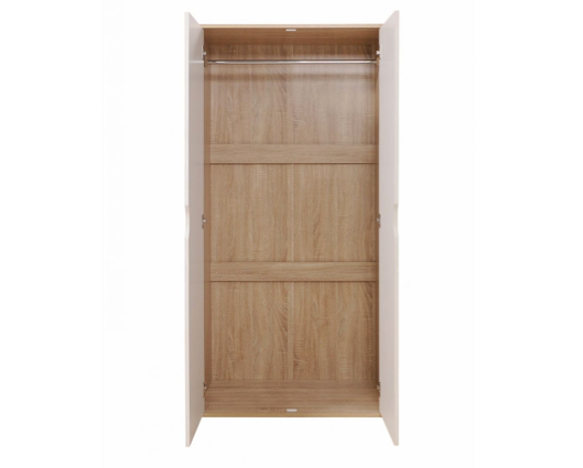 Atrix 2 Door Wardrobe-White