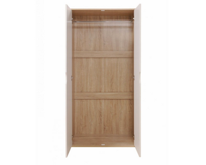 Atrix 2 Door Wardrobe-White