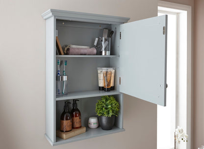 Classic Grey Mirrored Cabinet