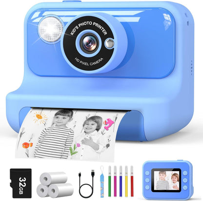 Kids Camera Instant Print - Blue