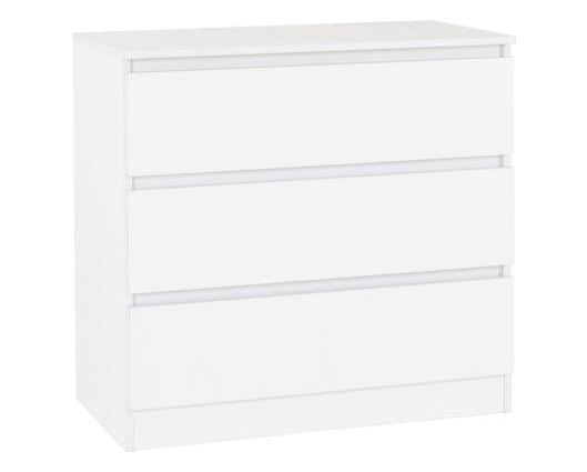 Marcus 3 Drawer Chest - White