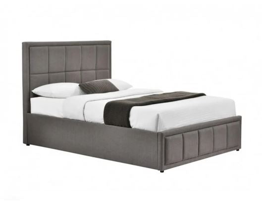 Hannover Ottoman Small Double Bed - Grey