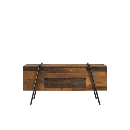 Burr TV Cabinet with 2 Drawers