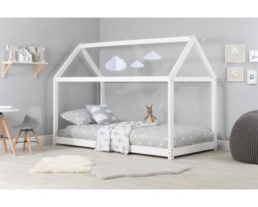 Little House Single Bed - White
