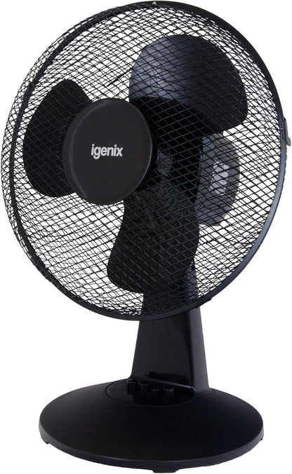Igenix 12" Desk Fan Black