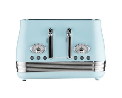 Daewoo Denver 4 Slice Toaster Sky Blue