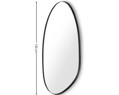 Rushmore Black Metal 95cm Organic Shaped Wall Mirror