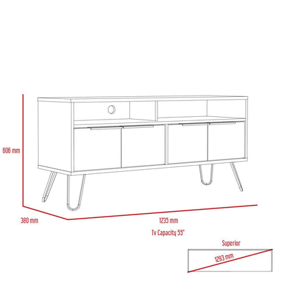 Nexus Wide Screen TV Rack with 4 Doors