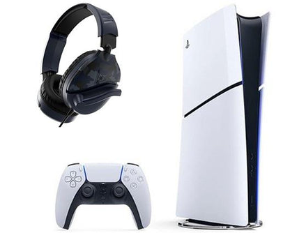 Sony PS5 Digital Console with Turtle Beach Recon 70 Blue Camo Headset