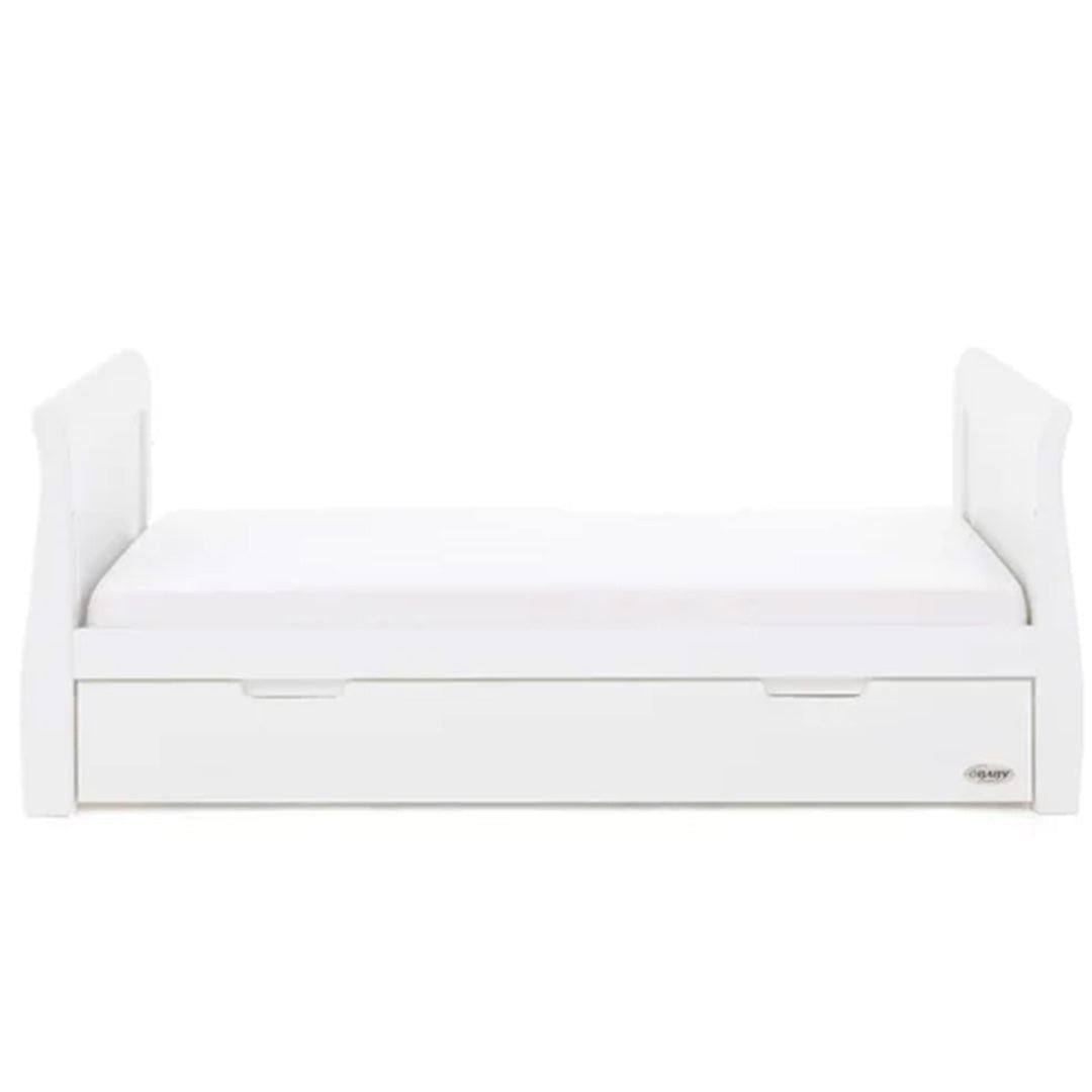 Seren Cot Bed + Breathable Mattress - White