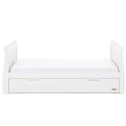 Seren Cot Bed + Breathable Mattress - White
