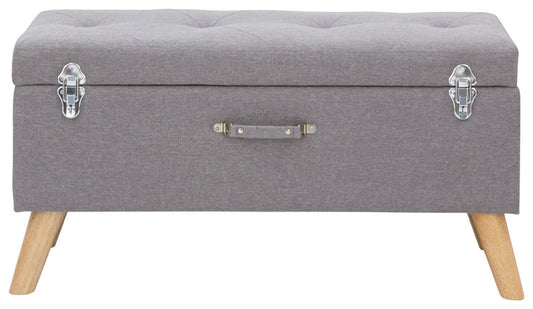 Maisie Large Storage Ottoman-Grey