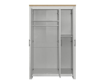 Harper 3 Door Wardrobe - Grey