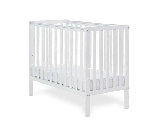 Simple Cot & Fibre Mattress- White