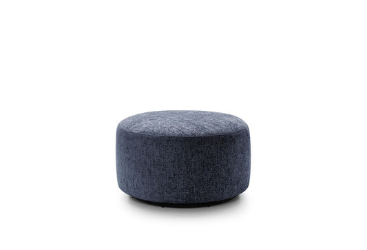 Iris Swivel Footstool - Dark Blue