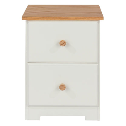 Colorado 2 Drawer Compact Bedside Cabinet