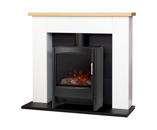 Chessington in White with Keston Stove